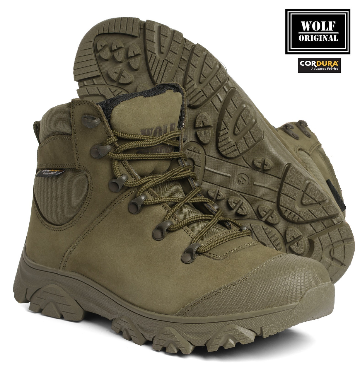 Тактичні черевики вологостійкі хакі з мембраною осінь-зима.Тактичне взуття для ЗСУ, Нацгвардії. Якісні військові берці,напівберці, фото 1