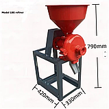 Промисловий жерновий млин, Дробарка, зерна, цукру, кукуруза Vektor XH-260, фото 3