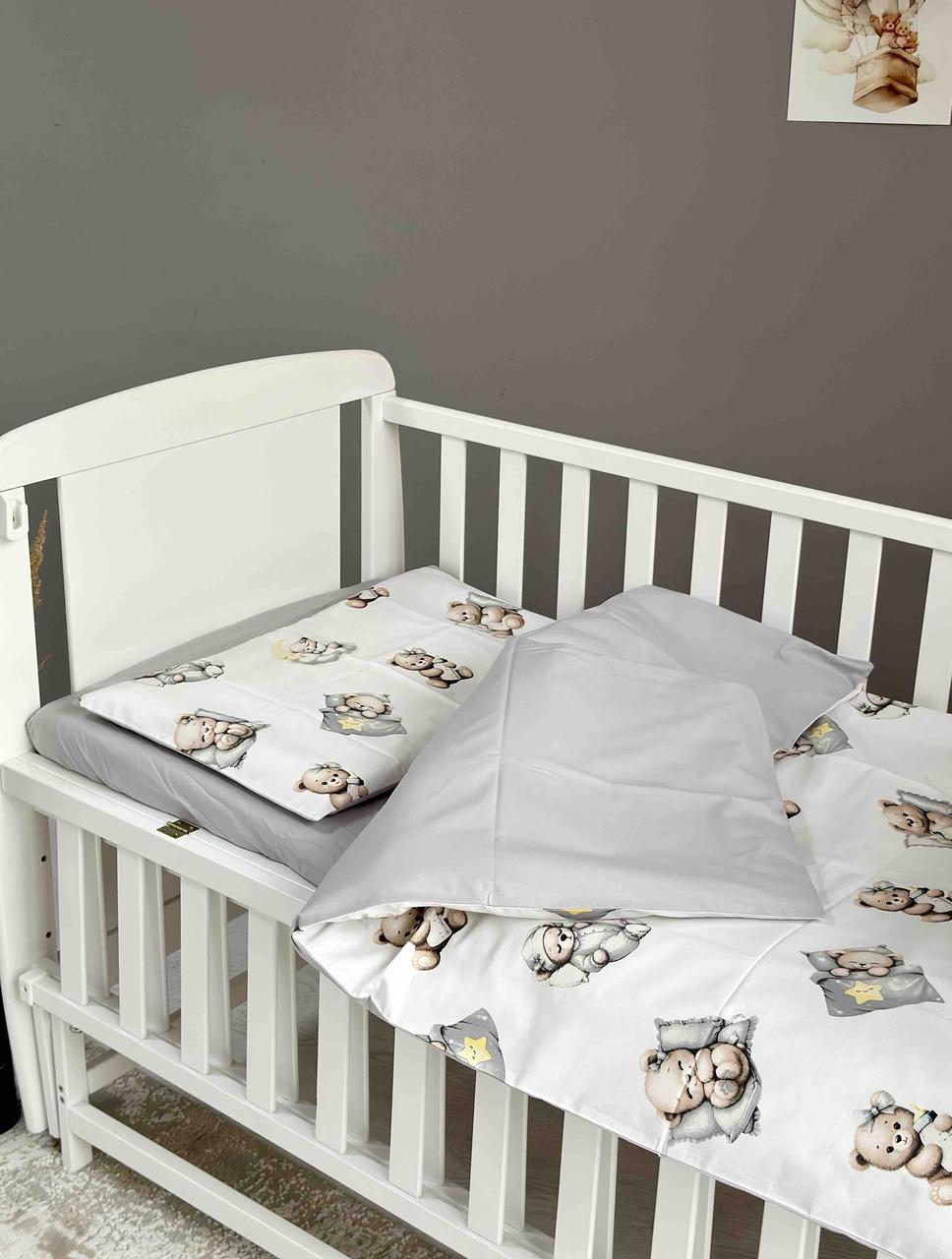 Постіль у дитяче ліжечко 3 пр. Сон Ведмедик з подушкою, фото 1