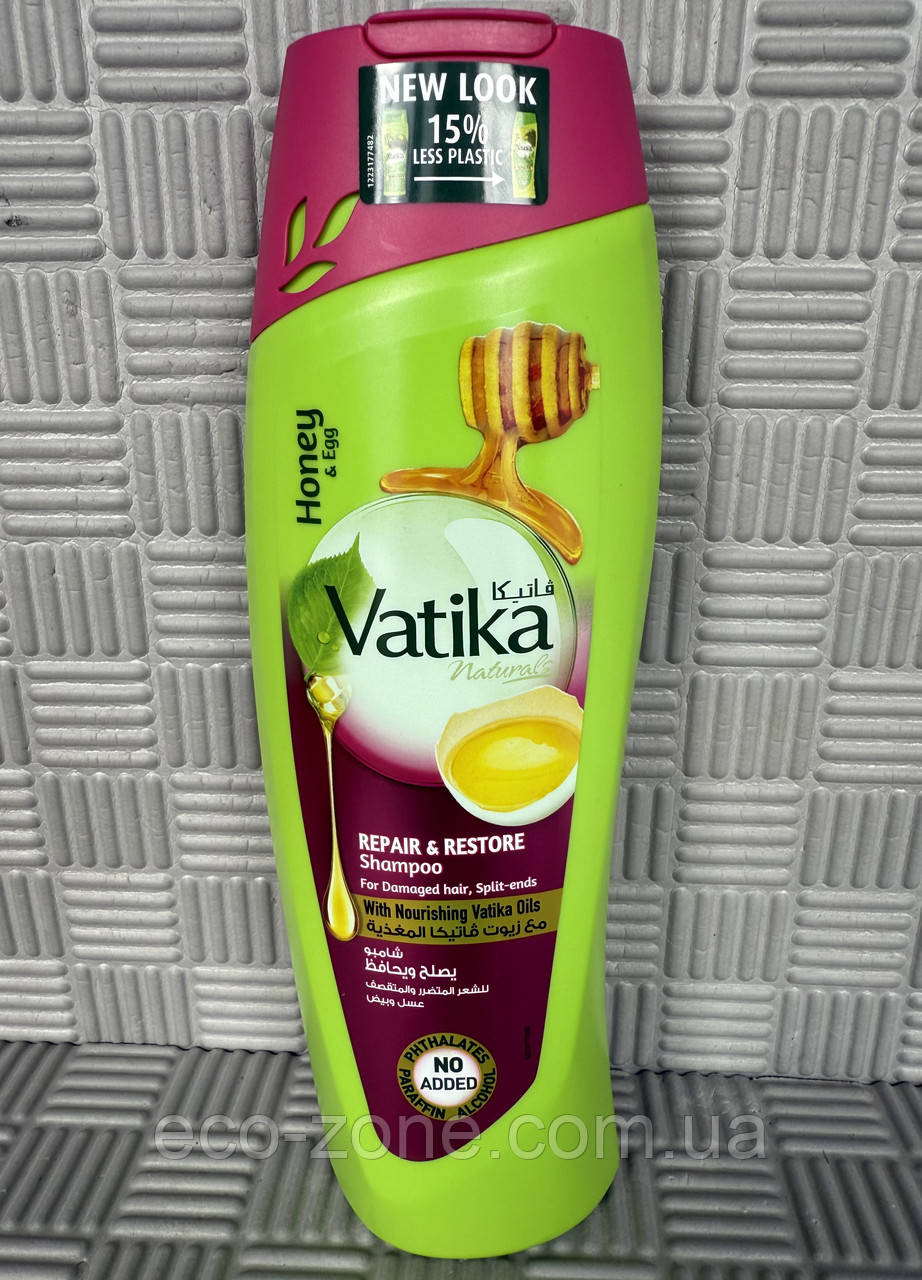 Шампунь Мед Яйце Відновлення Dabur Vatika, 400мл Термін придатності до 04/2026 / Дабур Ватіка, фото 1