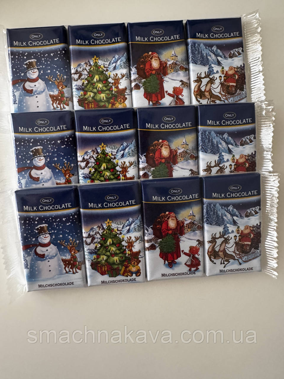 Шоколад Онлі молочний Only 4*15g 60g