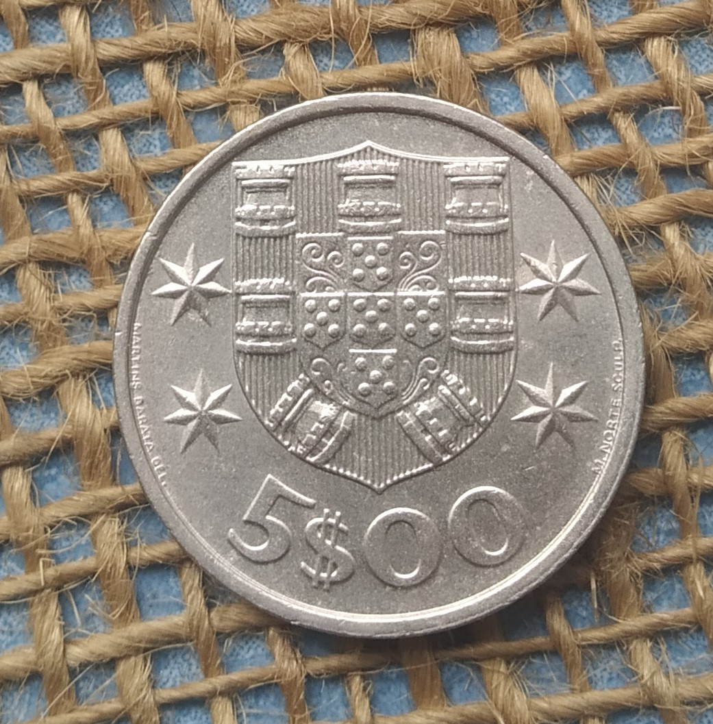 5 ескудо 1985 року. Португалiя, фото 1