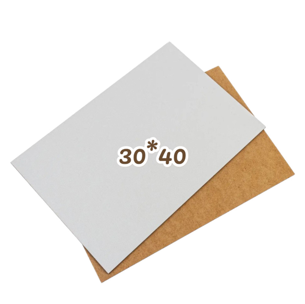 Підкладка під торт посиленна ХДФ 3мм Квадрат 30*40 см Біла, фото 1