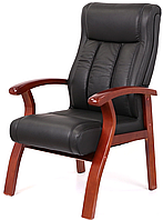 Крісло офісне Брунор EX CF шкірозамінник чорний (АКЛАС-ТМ)