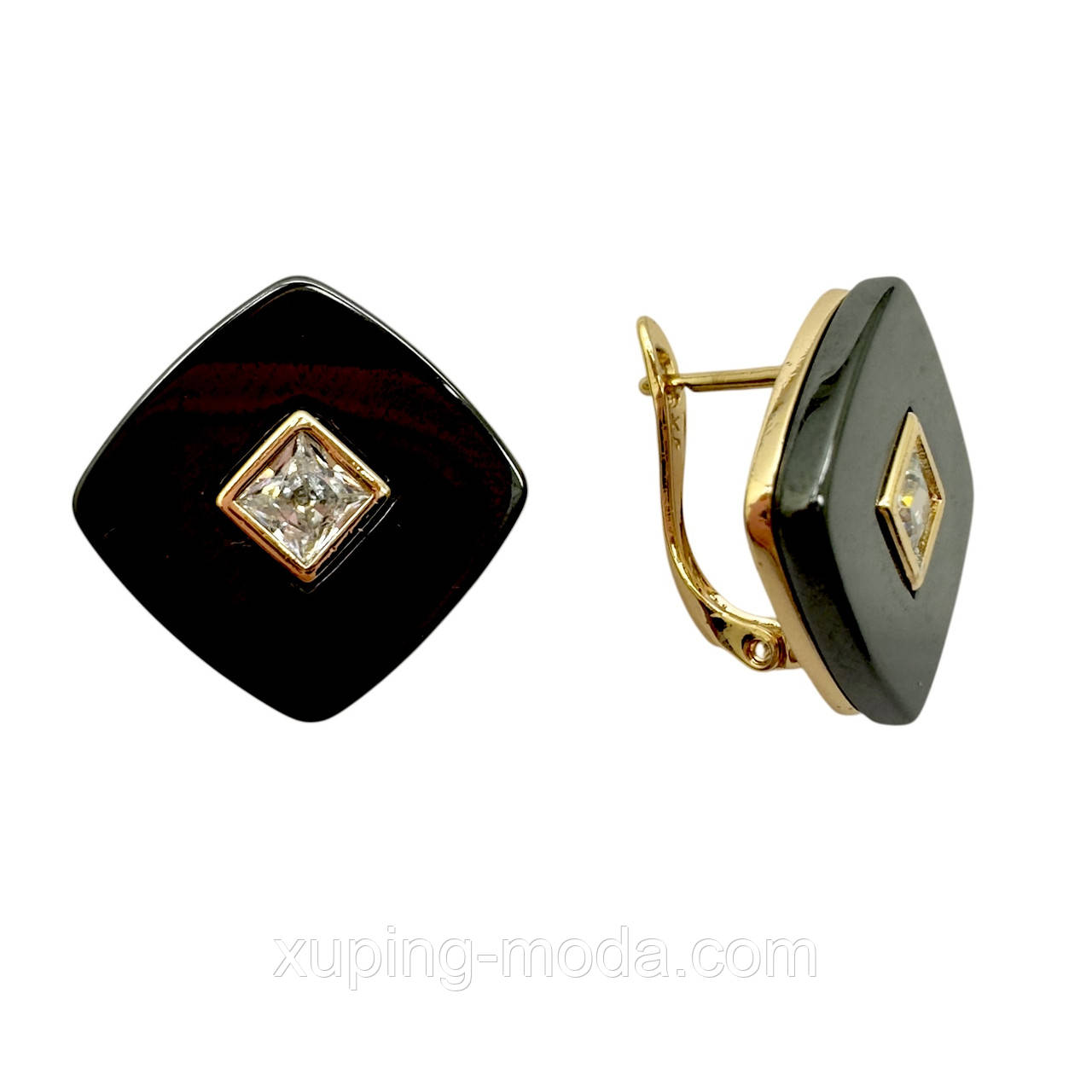 Сережки xuping. 15 мм. 18к, фото 1