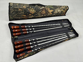 Набір шампурів в чохлі КІЗЛЯР, (7 штук + чохол книжка)