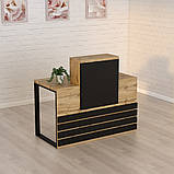 Стійка ресепшн 5 (1200) Дуб Аппалачі (1200x636x1090) Гамма стиль, фото 2