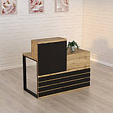 Стійка ресепшн 5 (1200) Дуб Аппалачі (1200x636x1090) Гамма стиль, фото 3