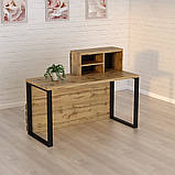 Стійка ресепшн 5 (1200) Дуб Аппалачі (1200x636x1090) Гамма стиль, фото 4