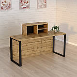 Стійка ресепшн 5 (1400) Дуб Аппалачі (1400x636x1090) Гамма стиль, фото 4