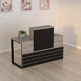 Стійка ресепшн 5 (1400) Хортиця (1400x636x1090) Гамма стиль, фото 2