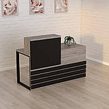 Стійка ресепшн 5 (1400) Хортиця (1400x636x1090) Гамма стиль, фото 3