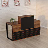 Стійка ресепшн 5 (1600) Файєрвуд (1600x636x1090) Гамма стиль, фото 2