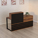 Стійка ресепшн 5 (1600) Файєрвуд (1600x636x1090) Гамма стиль, фото 3