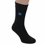 Чоловічі зимові шкарпетки чорні вовняні махрові високі повсякденні від виробника Black 42-45, фото 2