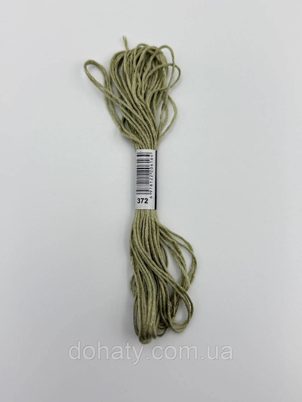 Нитки муліне 372 Світло-жовтий - м’який ванільний тон для вишивання, фото 1
