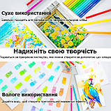 Акварельні олівці KALOUR AquaVibe набір 36 кольорів, фото 4
