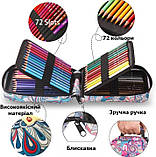 Художній набір кольорових олівців KALOUR 72 COLORS у дизайнерському кейсі, фото 6