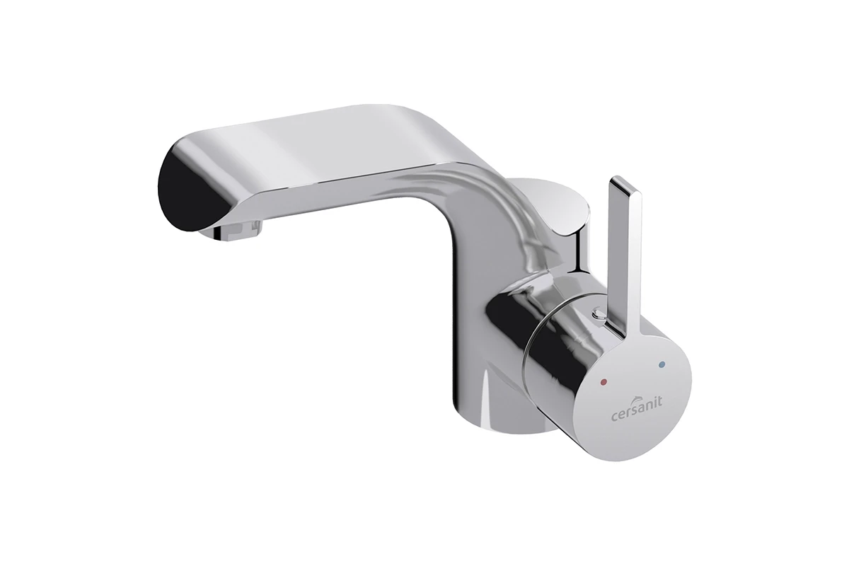 Змішувач Cersanit Luvio для умивальника з донним клапаном Click-Clack S951-142, фото 1