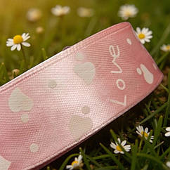 Атласна стрічка "LOVE" 2.5 см (23 м) оптом