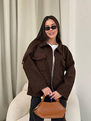 Жіночий бомбер; Кольори: сірий, чорний, шоколад, молочний, темний беж, пудра, св беж ; Розміри: 42-44; 46-48;