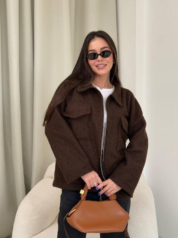 Жіночий бомбер; Кольори: сірий, чорний, шоколад, молочний, темний беж, пудра, св беж ; Розміри: 42-44; 46-48;, фото 1