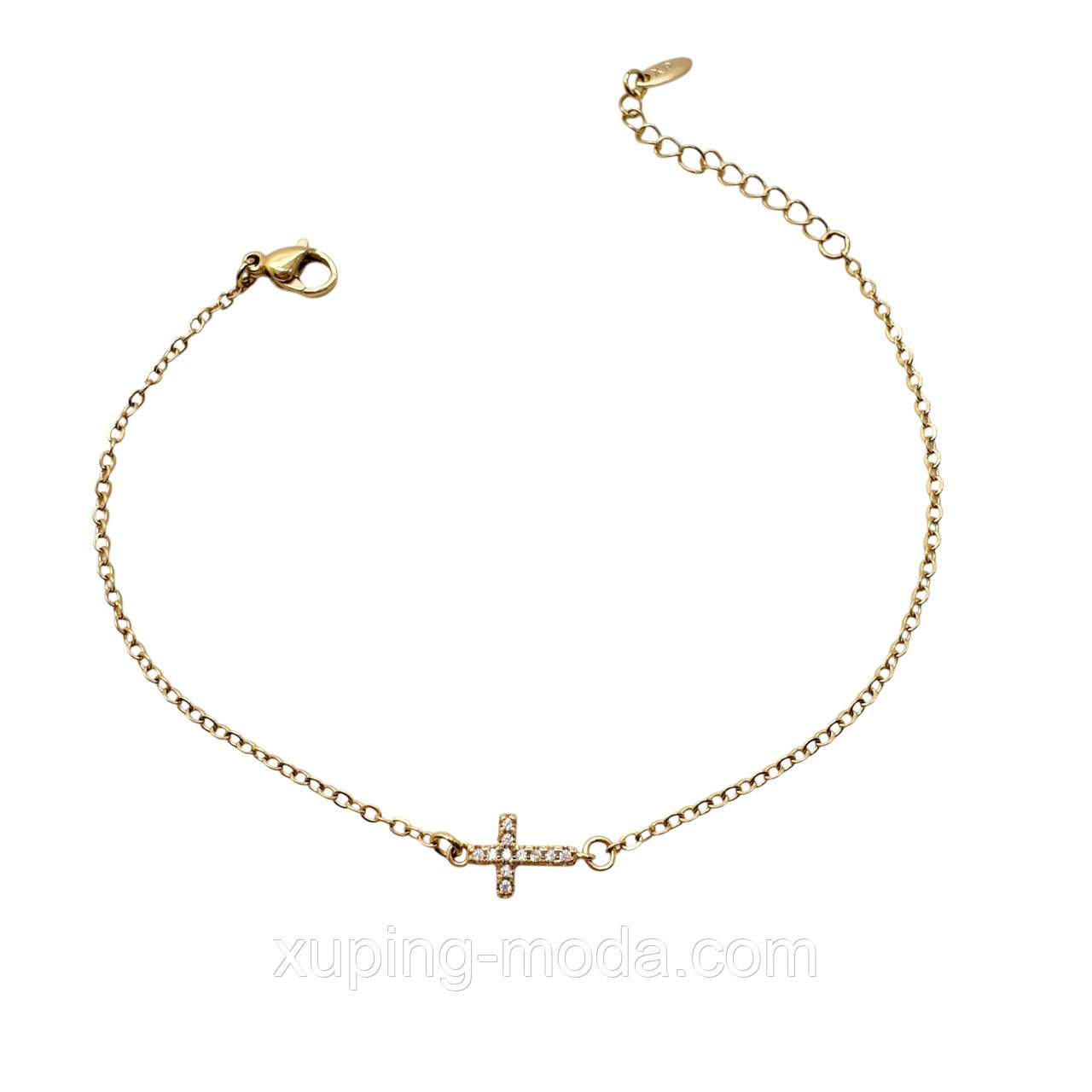 Браслет ксюпінг. 17+3 см. 18к, фото 1