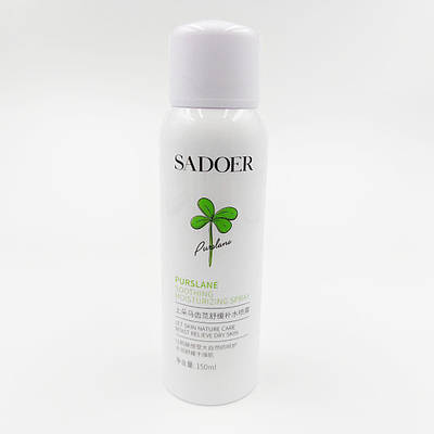 Зволожуючий заспокійливий Тонік спрей для обличчя SADOER з екстрактом Портулаку та азіатської Центелли, 150мл