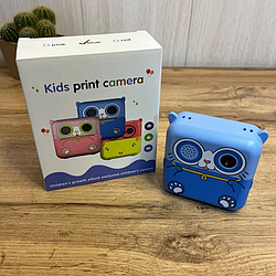 Дитяча фотокамера миттєвого друку "Котик" (Kids Print Camera)
