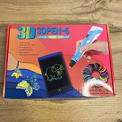 Набір 3D-ручка 3DPEN-6 з планшетом і пластиком (Холодне екструдування)
