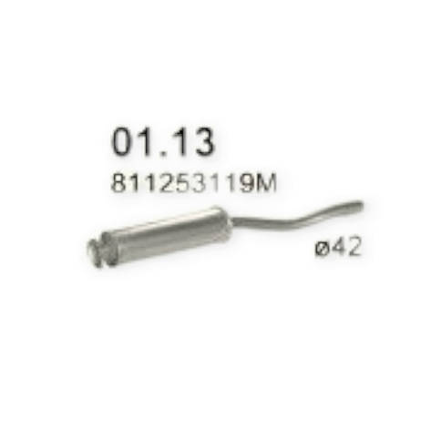 Резонатор Audi 80 (1980-1986), фото 1