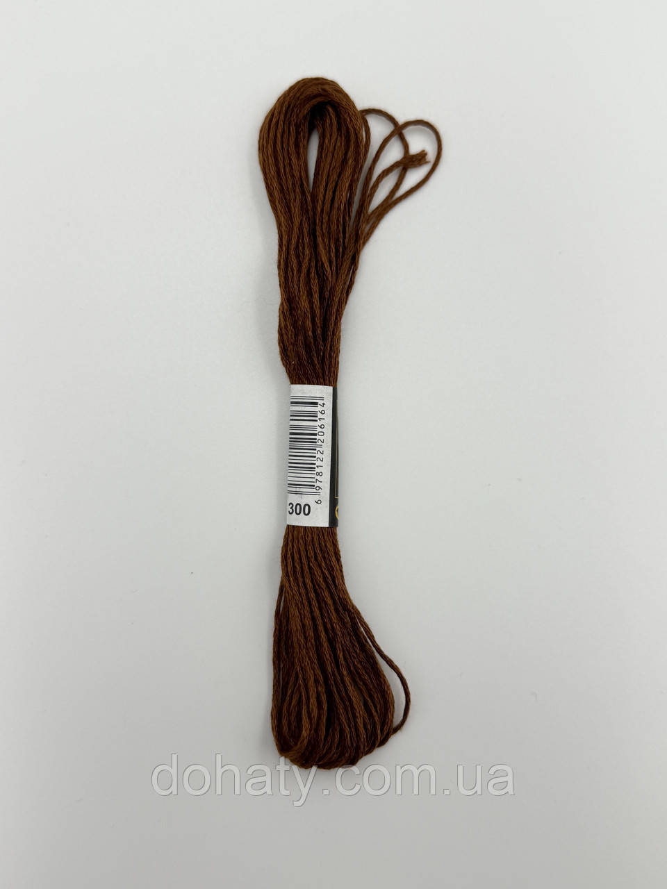 Нитки муліне 300 Каштановий - теплий коричневий для вишивання, фото 1