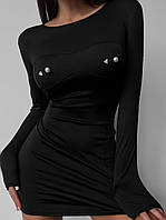 Платье из микродайвинга с эффектом пирсинга в размере 42-44,46-48