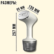 Ручний відпарювач для одягу 1000вт з антипригарною підошвою та резервуаром 280 мл, фото 10