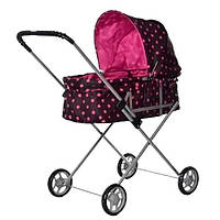 Іграшкова коляска з люлькою колір чорний (9308/002)