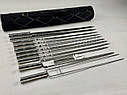 Набір шампурів в тубусі СРІБЛО, (6 штук, 2 люля-кебаб, подвійний шампур, овочевий шампур, вилка-ніж для зняття), фото 2