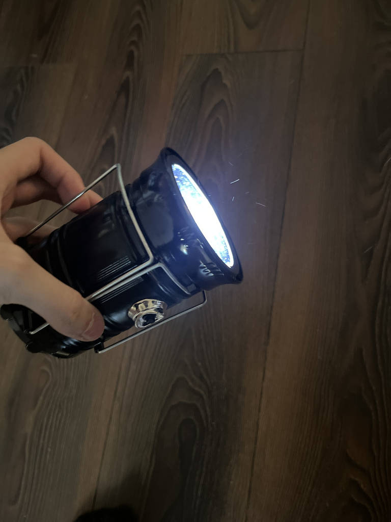 Акумуляторна лампа powerbank, складана конструкція, USB-вхід, підставка, з підвісним кронштейном - фото покупців 1