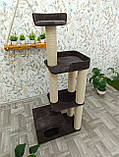 Ігровий комплекс кігтеточка с домівкою та лежанками 145*70*40 см, фото 3