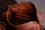 Сумка через плече выйськова,сумка-барсетка для військових,чоловіча шкіряна сумка коричнева, фото 5