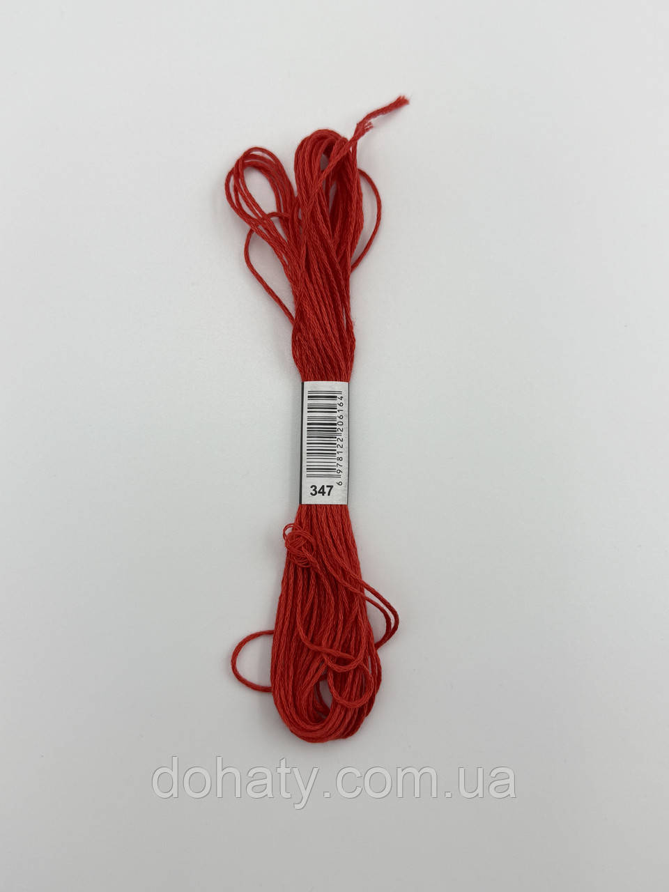 Нитки муліне 347 Червоний глибокий - темно-червоний для вишивання, фото 1
