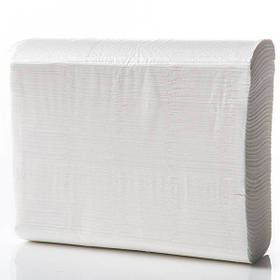 Паперові рушники білі 160 листів Z складання 2-х слой. 10-уп ящ