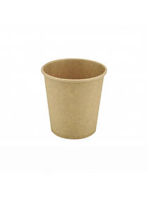 Стакан паперовий 185 мл Крафт 50шт в рукаві