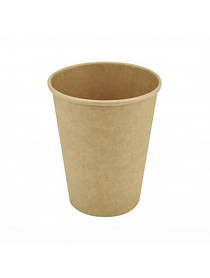 Стакан паперовий 340 мл Крафт 50шт в рукаві
