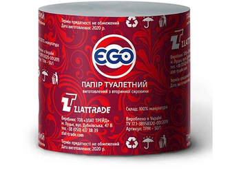 Папір Туалетний Із Макулатури EGO З Тисненням