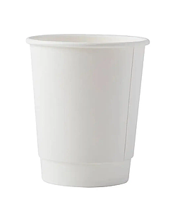 Стакан паперовий двошаровий білий 340 мл, 15 шт/уп