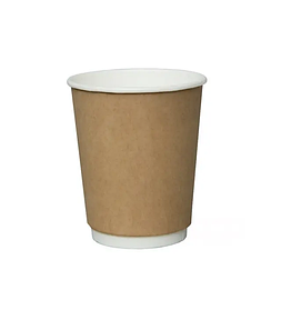 Стакан паперовий двошаровий крафт 185 мл, 15 шт/уп