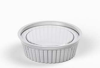 Соусник пластиковий з кришкою 150 мл