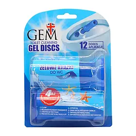 Диски чистоти Gem Гель-стік для унітазу Океан XXL 75мл (12 доз) 6 мл