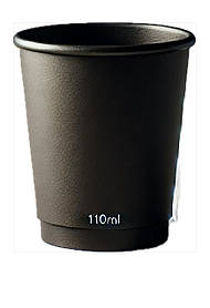 Стакан паперовий двошаровий blak+black 110 мл, 15 шт/уп