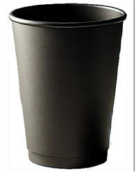 Стакан паперовий двошаровий blak+black 250 мл, 15 шт/уп